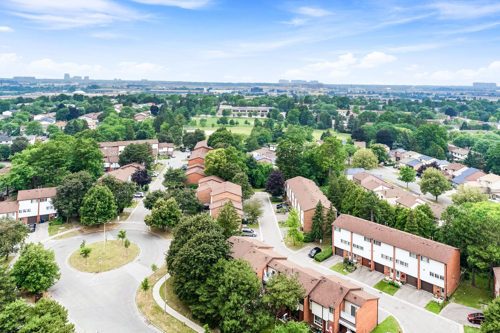 Aerial view of Malvern community