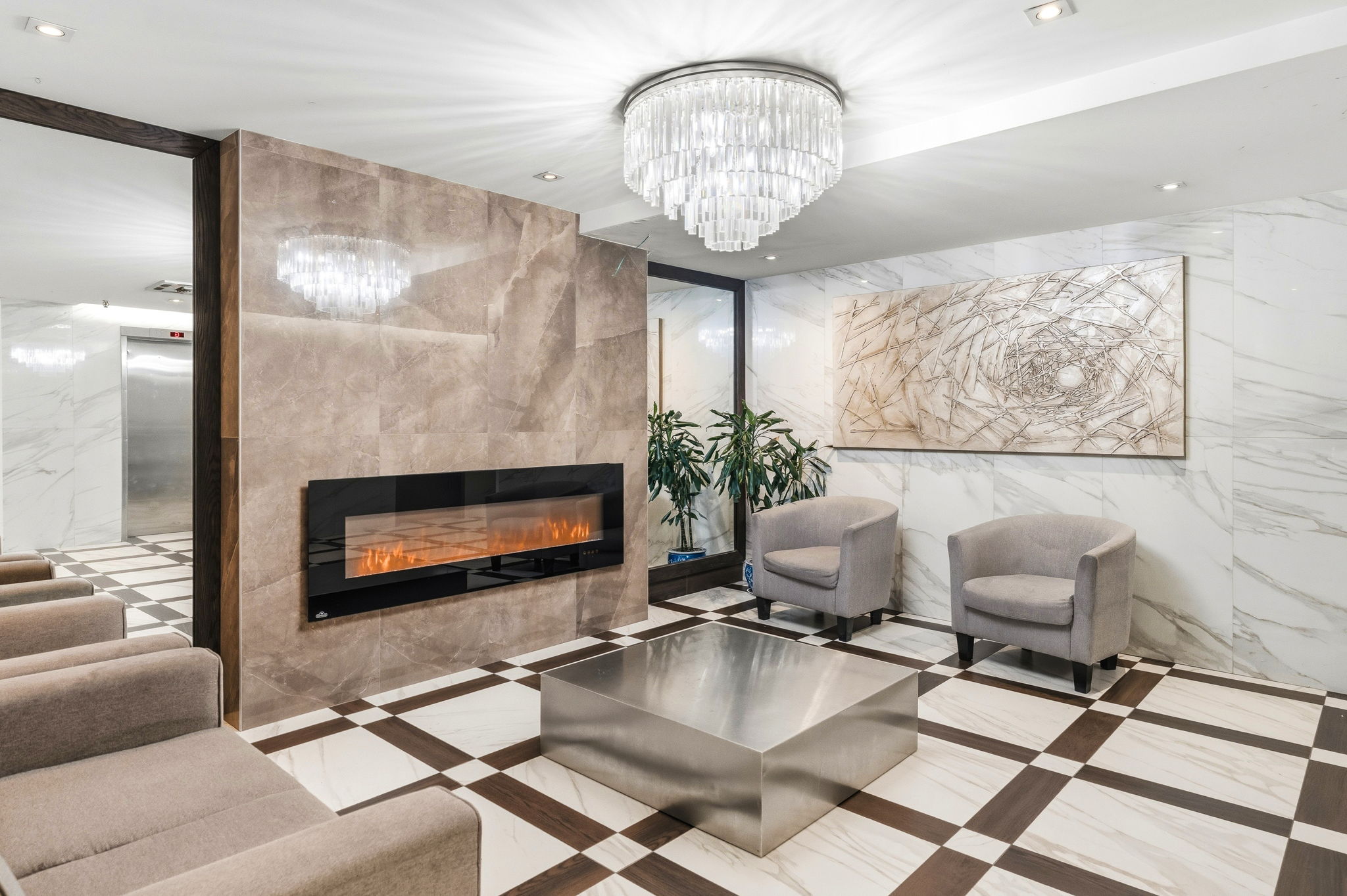 Lobby seating area