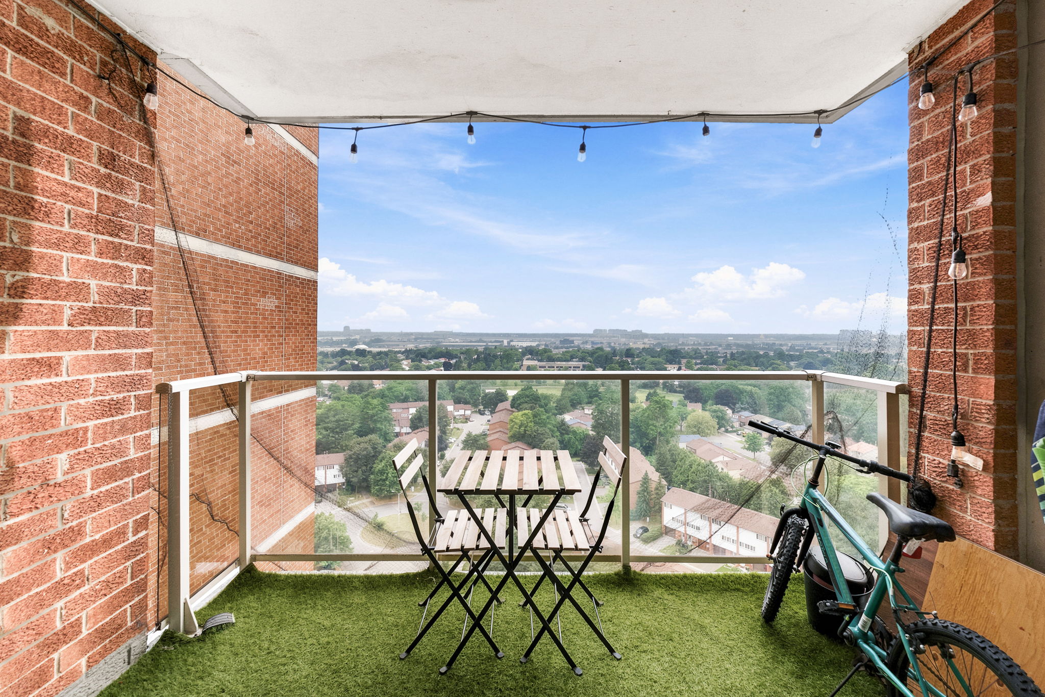 Private balcony with panoramic views