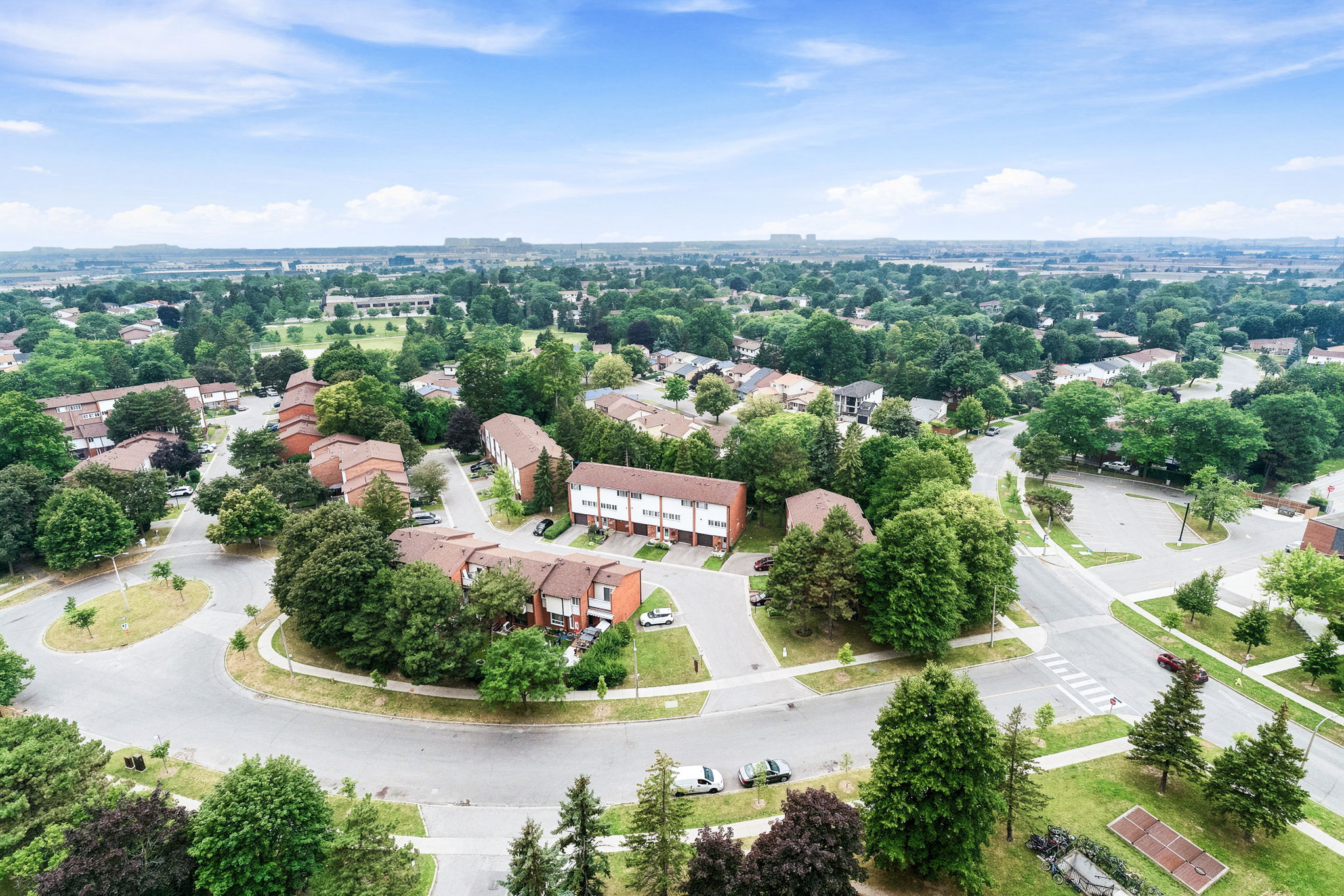 Aerial view of surrounding area